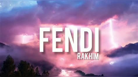 fendi rakhim lyrics english|Rakhim Fendi translation of lyrics.